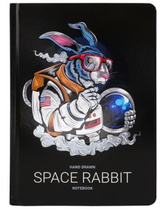 Книжка записная 80л А5 Space rabbit Миленд