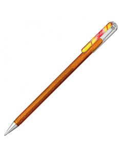 Ручка гелевая Hybrid Dual Metallic K110 хамелеон 1мм золото красный золотой мета Pentel