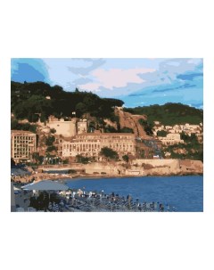 Картина по номерам на картоне 40 x 50 см Утро в Монако Лори
