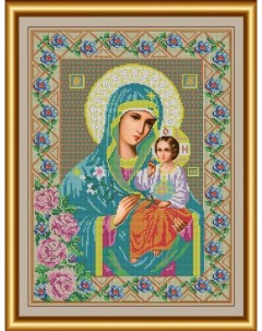 Набор для вышивания бисером И 004 Икона Божией Матери Неувядаемый цвет 31 Galla collection