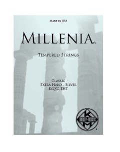 Kqxc ht Millenia Classical Tempered струны для классической гитары сильного натяжени Kerly