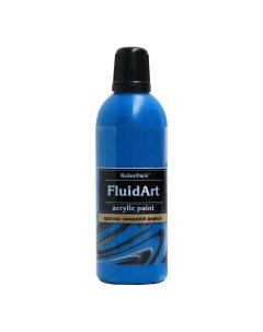 Краска акриловая Fluid Art синяя 80 мл Kolerpark