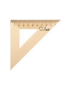 Треугольник WTL 4511 11 см 45 градусов 25 шт деревянный Leo