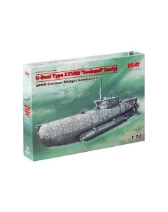 Сборная модель 1 72 Германская подводная лодка Zeehund тип XXIIB S 006 Icm
