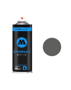 Аэрозольная краска Coversall Water Based 400 мл dark grey neutral серая Molotow