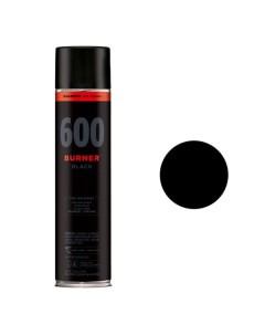 Аэрозольная краска Burner Black 600 мл черная Molotow