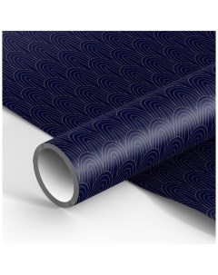 Упаковочная бумага Dark blue 70 100см 90г м2 глянцевая Meshu