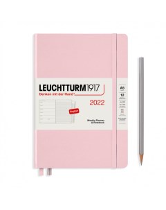 Еженедельник блокнот Leuchtturm1917 на 2022 год неделя на странице пастельный розовый Nobrand