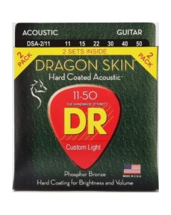 Струны для акустической гитары DSA 2 11 Dr string