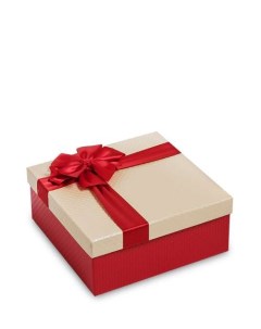 Коробка подарочная Квадрат цв красн беж WG 51 2 A 113 301314 Арт-ист