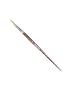 Кисть художественная профессиональная CLASSIC щетина круглая 8 длинная ручка Brauberg