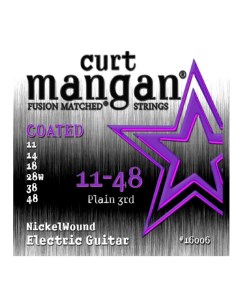 Electric Nickel Wound 11 48 Coated струны для электрогитары с покрытием Curt mangan