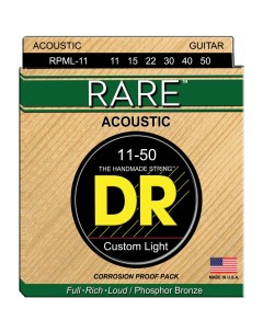 Струны для акустической гитары Rare RPML 11 Dr string