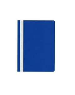 Папка скоросшиватель А4 синий пластик 110 мкм карман д маркир этикет Lite