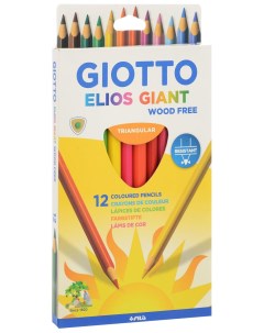 Набор цветных карандашей ELIOS GIANT 221500 12 шт Giotto