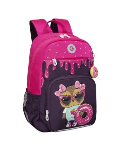 Рюкзак школьный RG 364 1 2 фиолетовый Grizzly