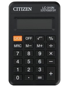 Калькулятор LC 310N Черный Citizen