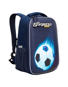 Рюкзак школьный RAw 397 3 1 синий Grizzly