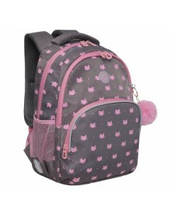 Рюкзак школьный RG 360 5 2 серый Grizzly