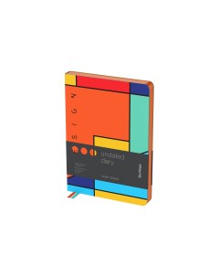 Ежедневник недатированный Color Block А5 с оранжевый срезом 136 листов Berlingo