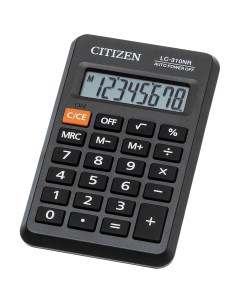 Калькулятор LC 310NR 8 разрядный карманный 6 9 x 11 4 x 1 4 см Citizen