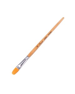 Кисть Синтетика Овальная ЗХК Сонет 12 12 мм короткая ручка пропитана лаком Невская палитра