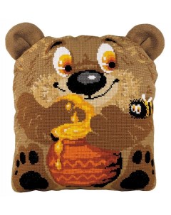 Набор для вышивания Подушка Медвежонок 30х35 см арт 1590 Риолис