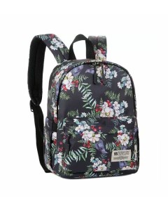 Рюкзак для девочек 5682 черный цветы Rittlekors gear