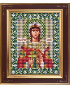 Набор для вышивания бисером М 270 Св великомученица Варвара 12х15 см ар Galla collection