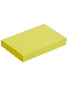 Стикеры Economy 76x51 мм неоновый желтый 1 блок 100 листов 1266197 Attache
