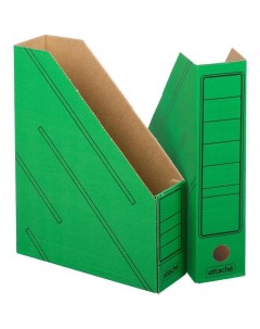 Вертикальный накопитель 731840 картонный зеленый 2 шт Attache