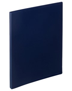 Папка скоросшиватель 710166 А4 синяя с пружинным механизмом до 150 листов Attache