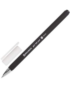 Ручка гелевая Matt Gel 142944 черная 0 35 мм 12 штук Brauberg