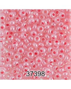 Бисер Чехия 10 0 2 3 мм 500 г цвет 37398 ф359 розовый Preciosa