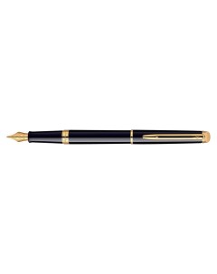 Перьевая ручка Hemisphere Mars Black GT 05 мм синяя корпус чёрный золото Waterman