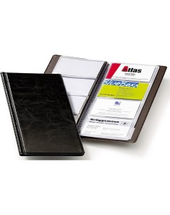 Визитница VISIFIX на 96 визиток пластиковая обложка размер 25 3х11 5 см черная Durable