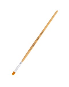 Кисть синтетика овальная ЗХК Сонет 2 5 мм короткая ручка с покрытием лака Невская палитра