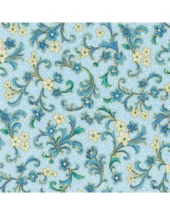 Ткань хлопок Villa romana 50х55 см SRKM 17053 4 BLUE Peppy