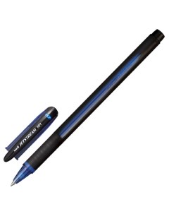 Ручка шариковая масляная с грипом UNI Япония JetStream СИНЯЯ корпус синий узел 0 Uni mitsubishi pencil