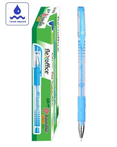 Гелевая ручка 0 4мм Handle синяя 12шт Flexoffice