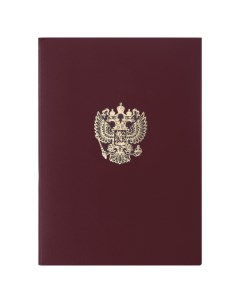 Набор из 5 шт Папка адресная бумвинил с гербом России 129576 Staff