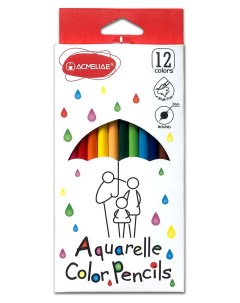 Цветные карандаши для рисования кисть Color Pencils 9401 12 12 цветов Acmeliae