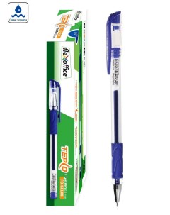 Гелевая ручка 0 5мм Tepco синяя 12шт Flexoffice