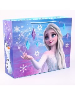Подарочный пакет ламинированный горизонтальный Холодное сердце 50х40х15 Disney