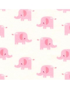 Ткань хлопок Welcome baby flannel 100х110 см pink Peppy