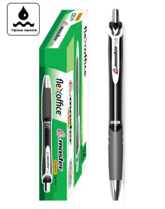 Гелевая ручка автоматическая 0 5мм G Master черная 12шт Flexoffice