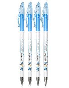 Гелевая ручка 0 5мм Guppy синяя Flexoffice