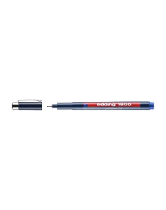 Ручка капиллярная 1800 для черчения круглый наконечник 0 5 мм Синий Edding