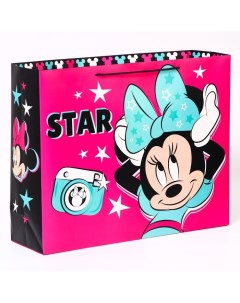 Подарочный пакет ламинированный горизонтальный STAR Минни Маус 50х40х15 Disney