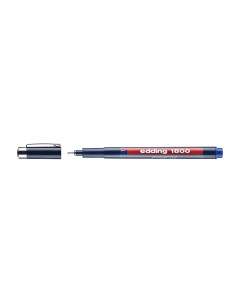 Ручка капиллярная 1800 для черчения круглый наконечник 0 3 мм Синий Edding